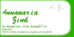 annamaria zink business card